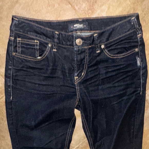 Silver Jeans Women's Dark Blue Skinny Jeans 29” waist and length - Picture 3 of 7